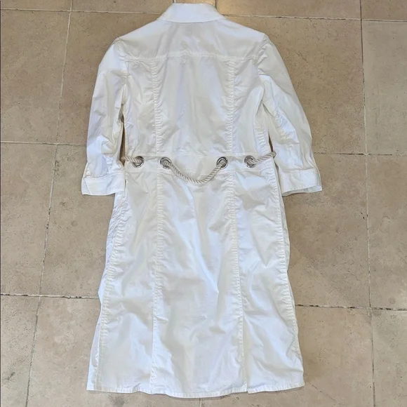 Burberry White Collared Shirt Dress - Picture 11 of 11